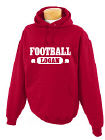 Personalized Football Hooded Youth Sweatshirt